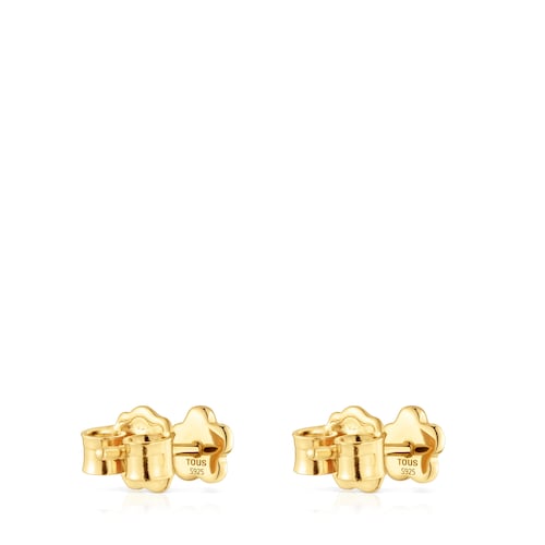 Flower Earrings with 18kt gold plating over silver TOUS Motifs