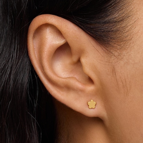 Flower Earrings with 18kt gold plating over silver TOUS Motifs
