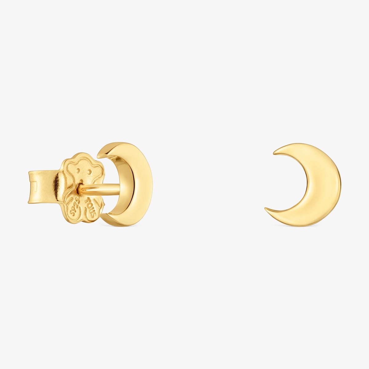 Tous - Pendientes Luna Con Baño De Oro 18 Kt Sobre Plata Tous Motivos - Dorado
