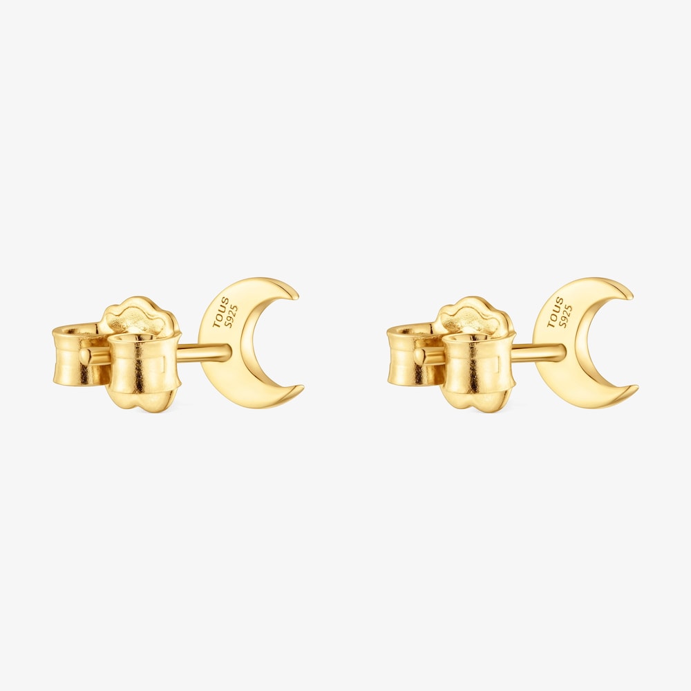 Moon Earrings with 18K gold vermeil TOUS Motifs