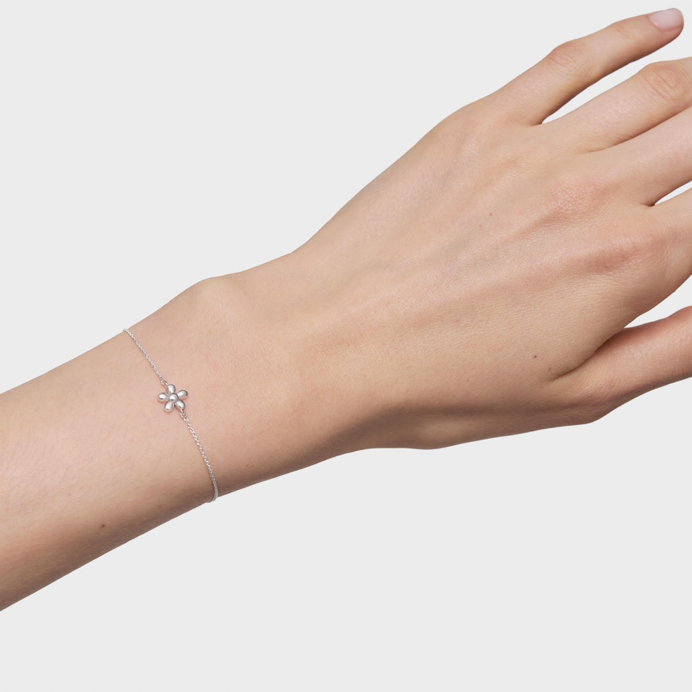 Strieborn&yacute; Retiazkov&yacute; n&aacute;ramok s&nbsp;kvetom TOUS Motifs