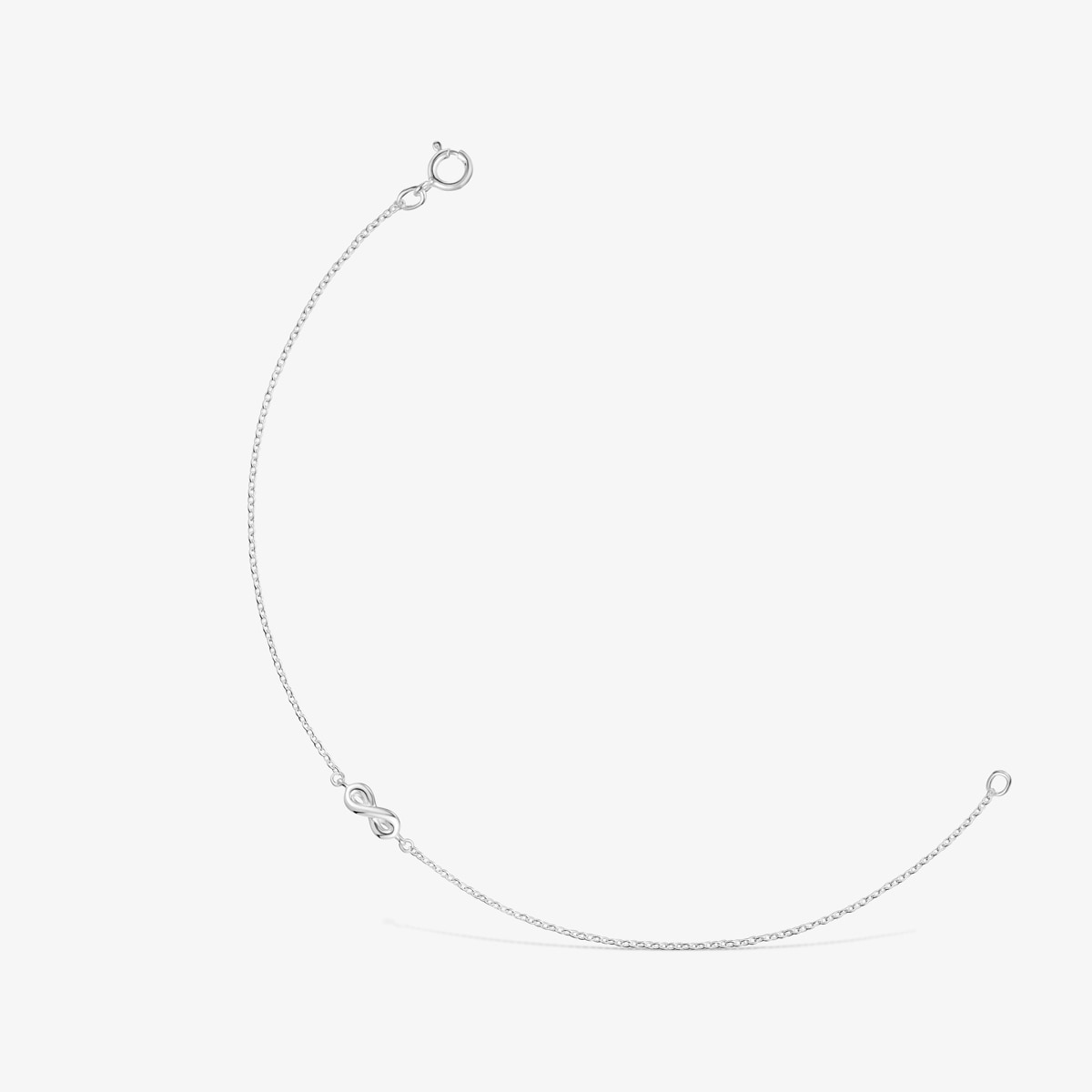 Pulsera Cadena Infinito De Plata Motivos