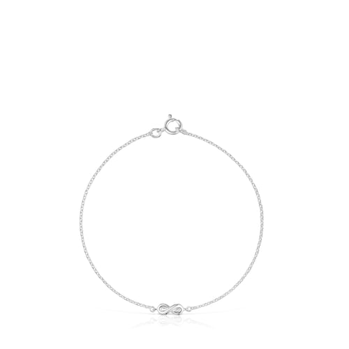 Silver infinity Chain bracelet TOUS Motifs