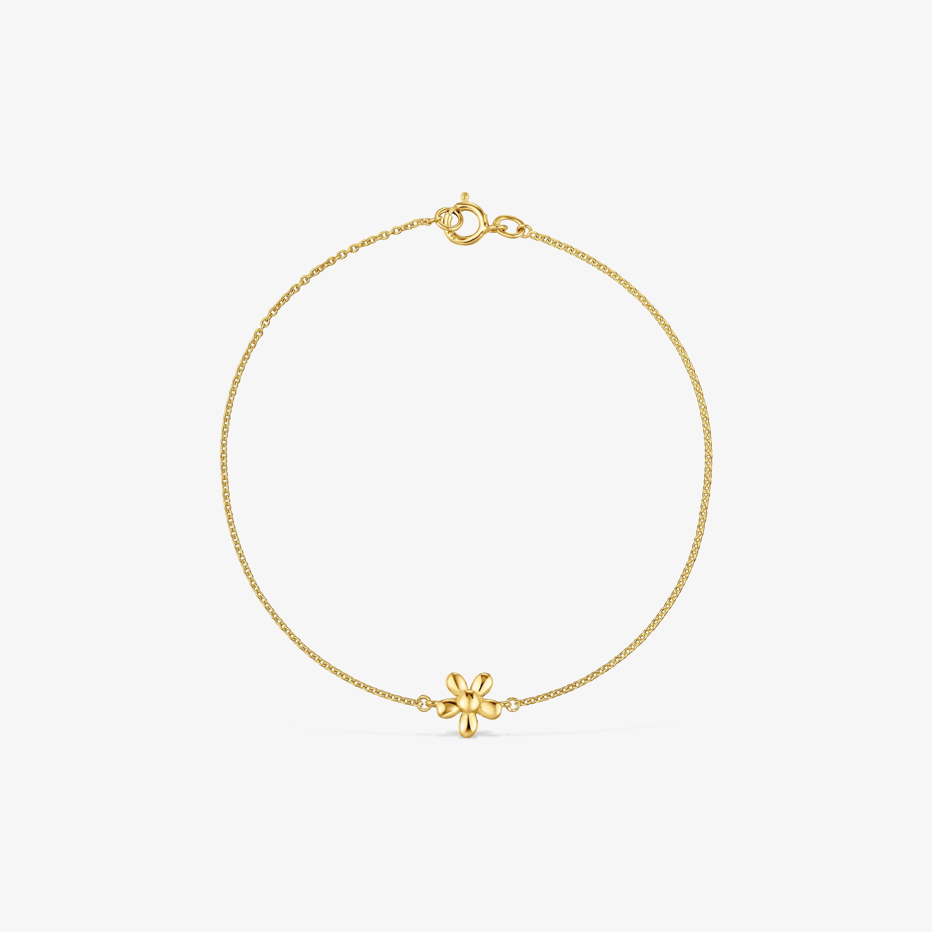 Chain Bracelet with flower and 18K gold vermeil TOUS Motifs