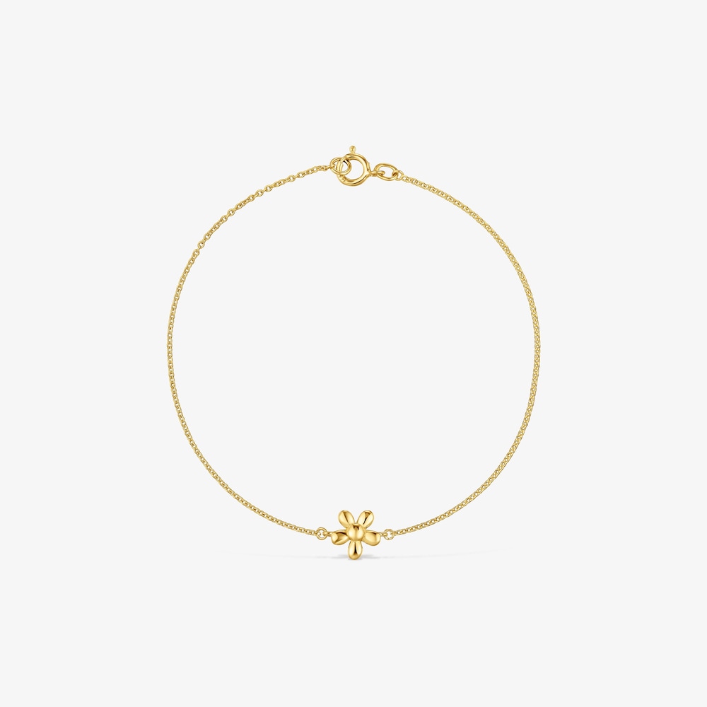 Kettenarmband TOUS Motifs aus 18&nbsp;kt vergoldetem Silber mit Blumenmotiv