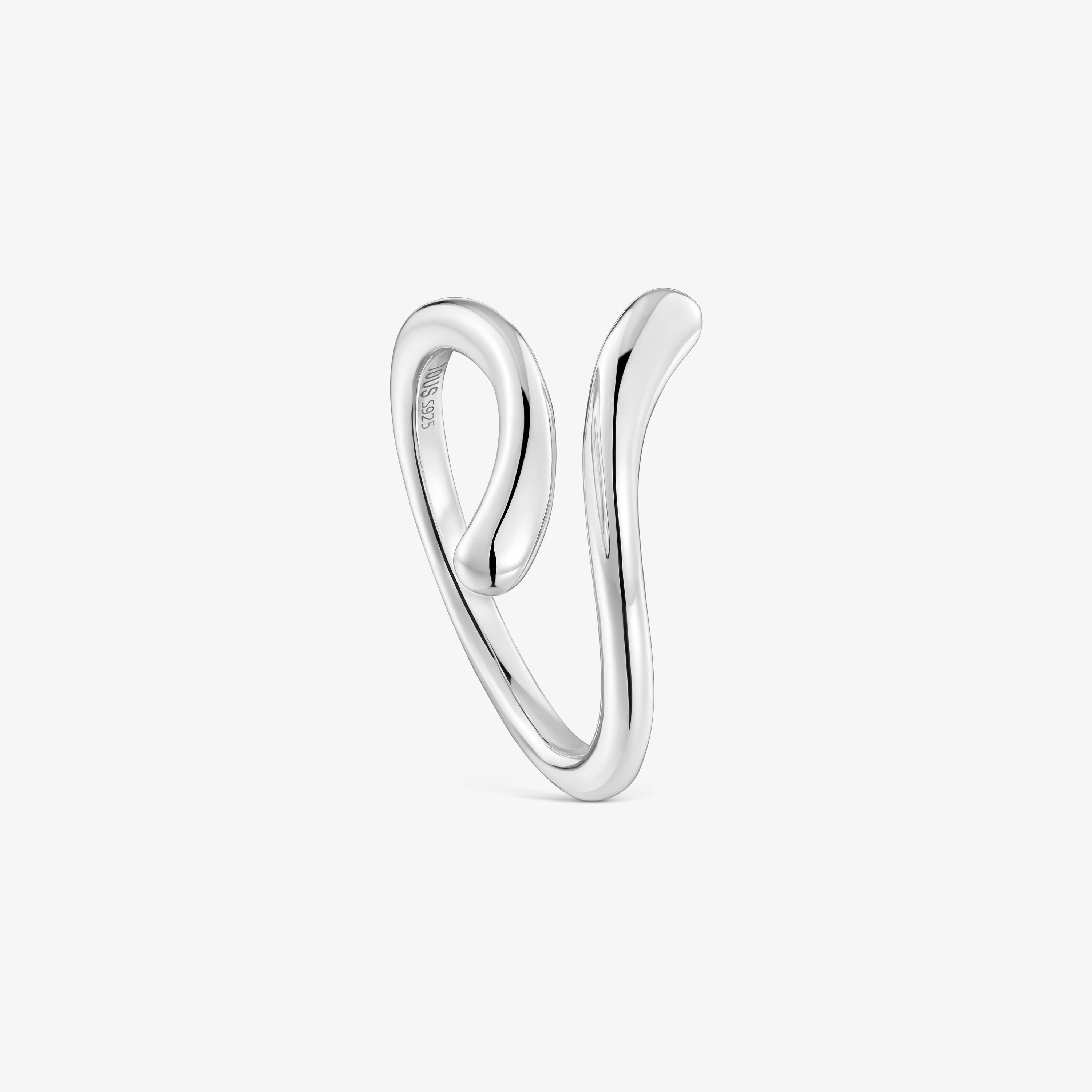 Silver open Ring TOUS Motifs