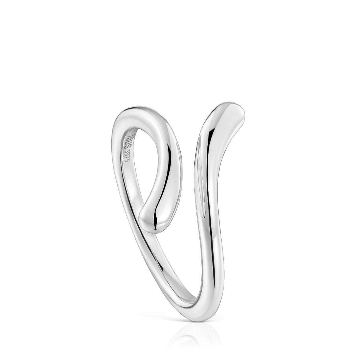 Tous - Anillo Abierto De Plata Tous Motivos Talla 14