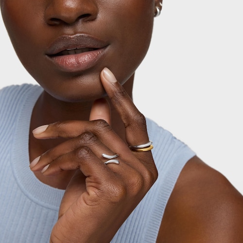 Silver open Ring TOUS Motifs
