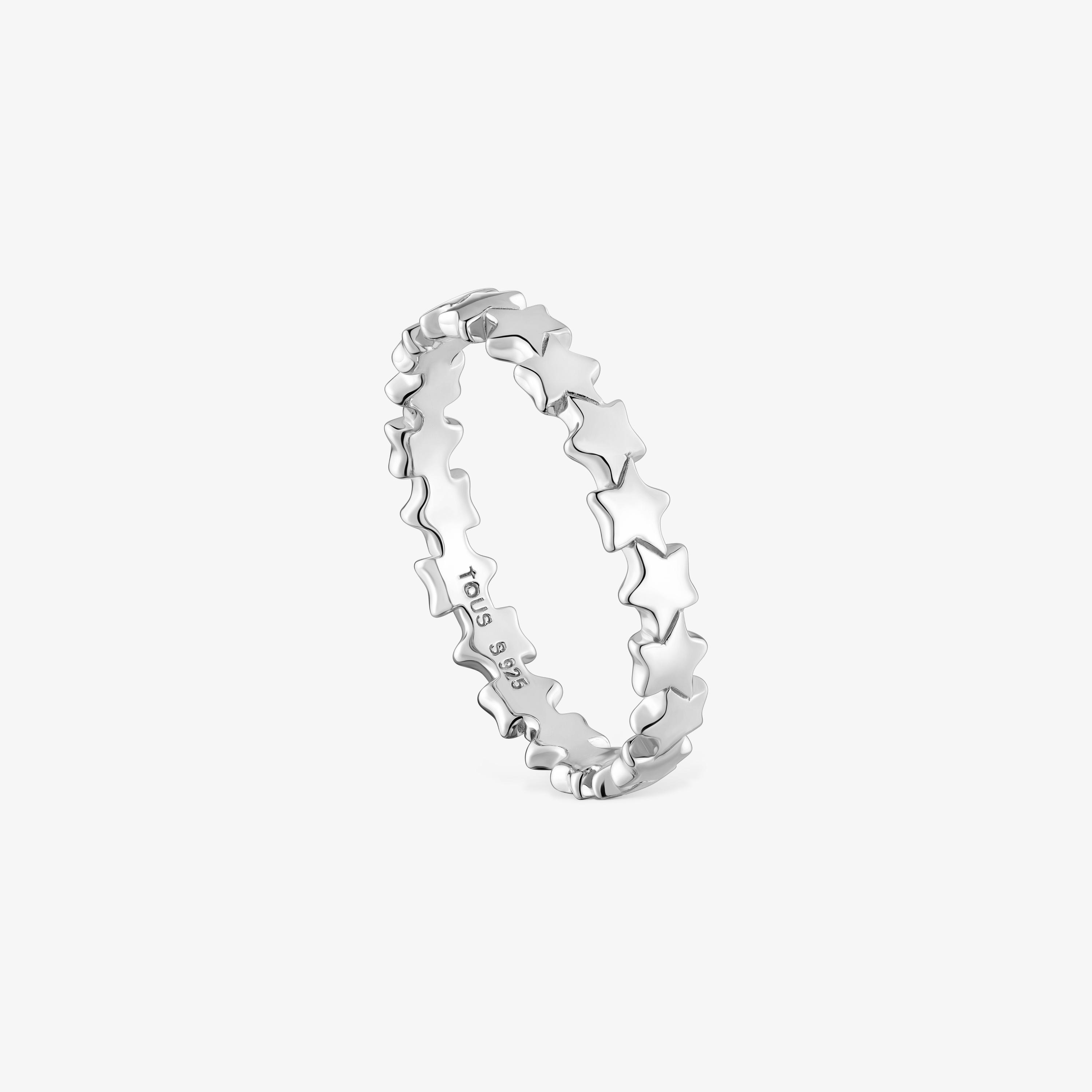 Silver Ring with stars TOUS Motifs