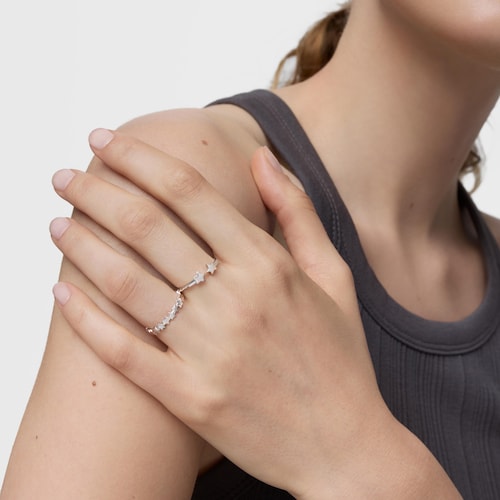 Silver Ring with stars TOUS Motifs