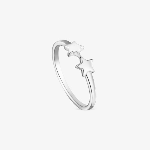 Anillo abierto de plata y estrellas TOUS Motivos