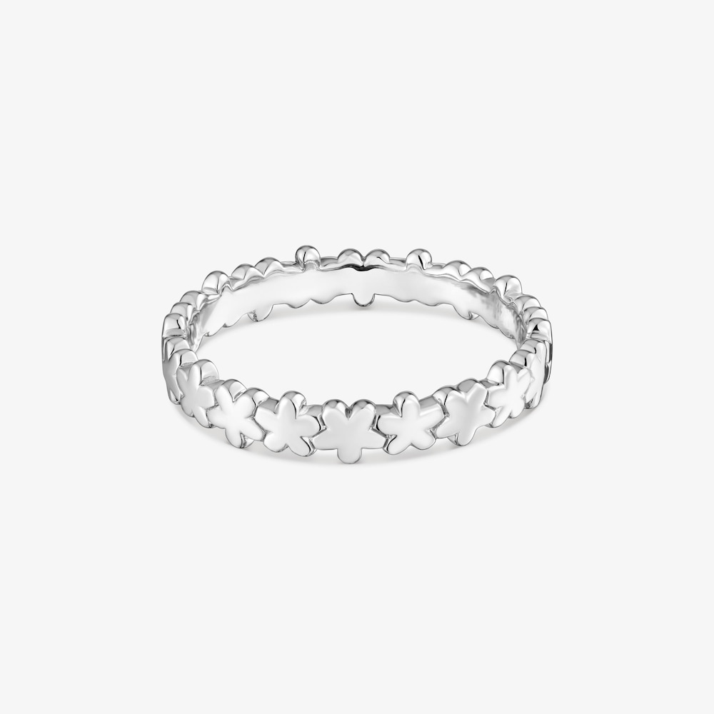 Silver Ring with flower TOUS Motifs