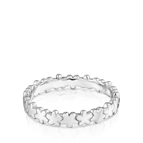 Silver Ring with flower TOUS Motifs