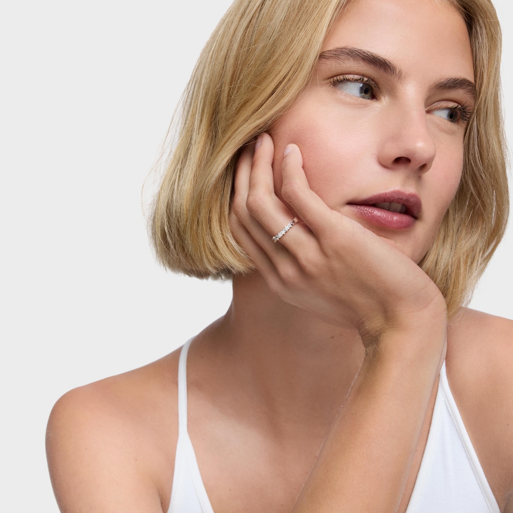 Silver Ring with flower TOUS Motifs