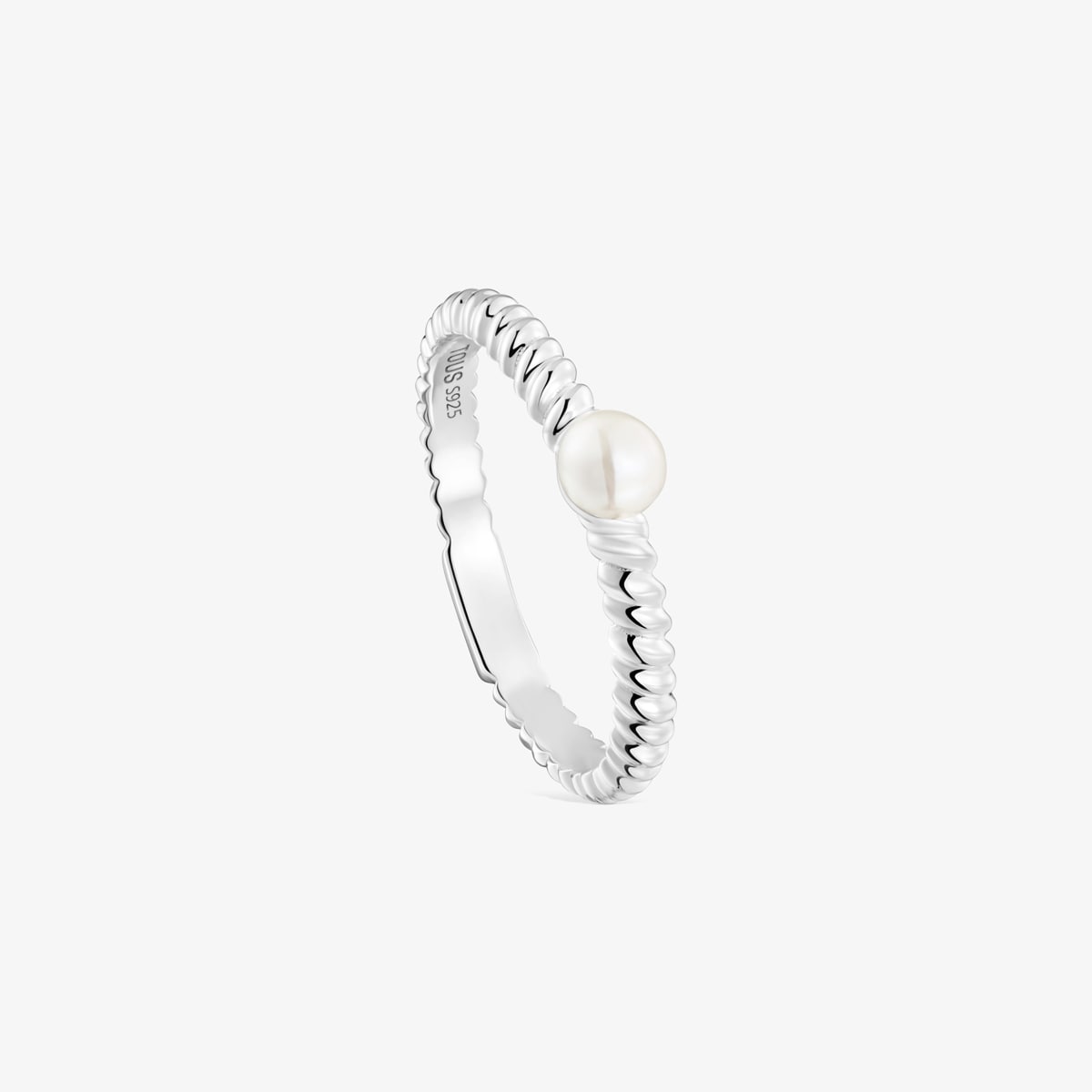 Ring Motifs Aus Silber Mit Zuchtperle Größe N12