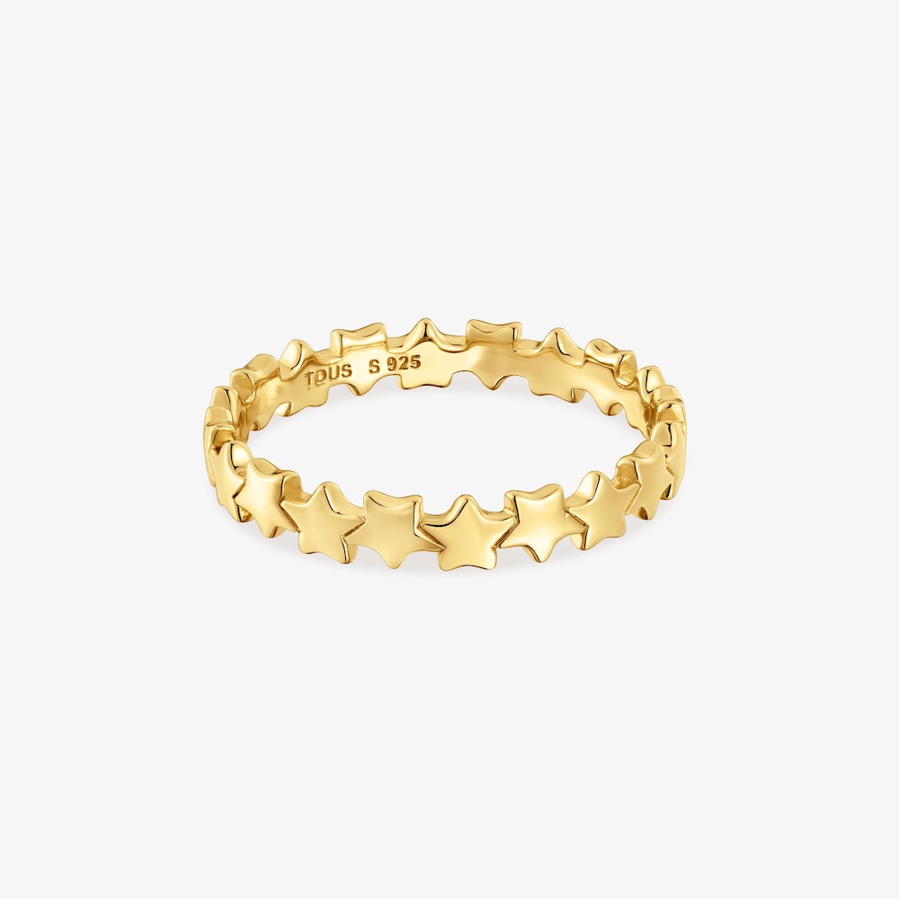 Stars Ring with 18K gold vermeil TOUS Motifs