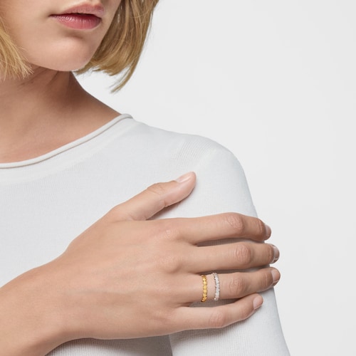 Stars Ring with 18kt gold plating over silver TOUS Motifs