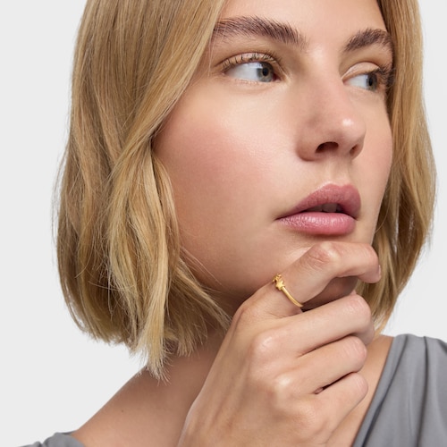 Open Ring with 18kt gold plating over silver and stars TOUS Motifs