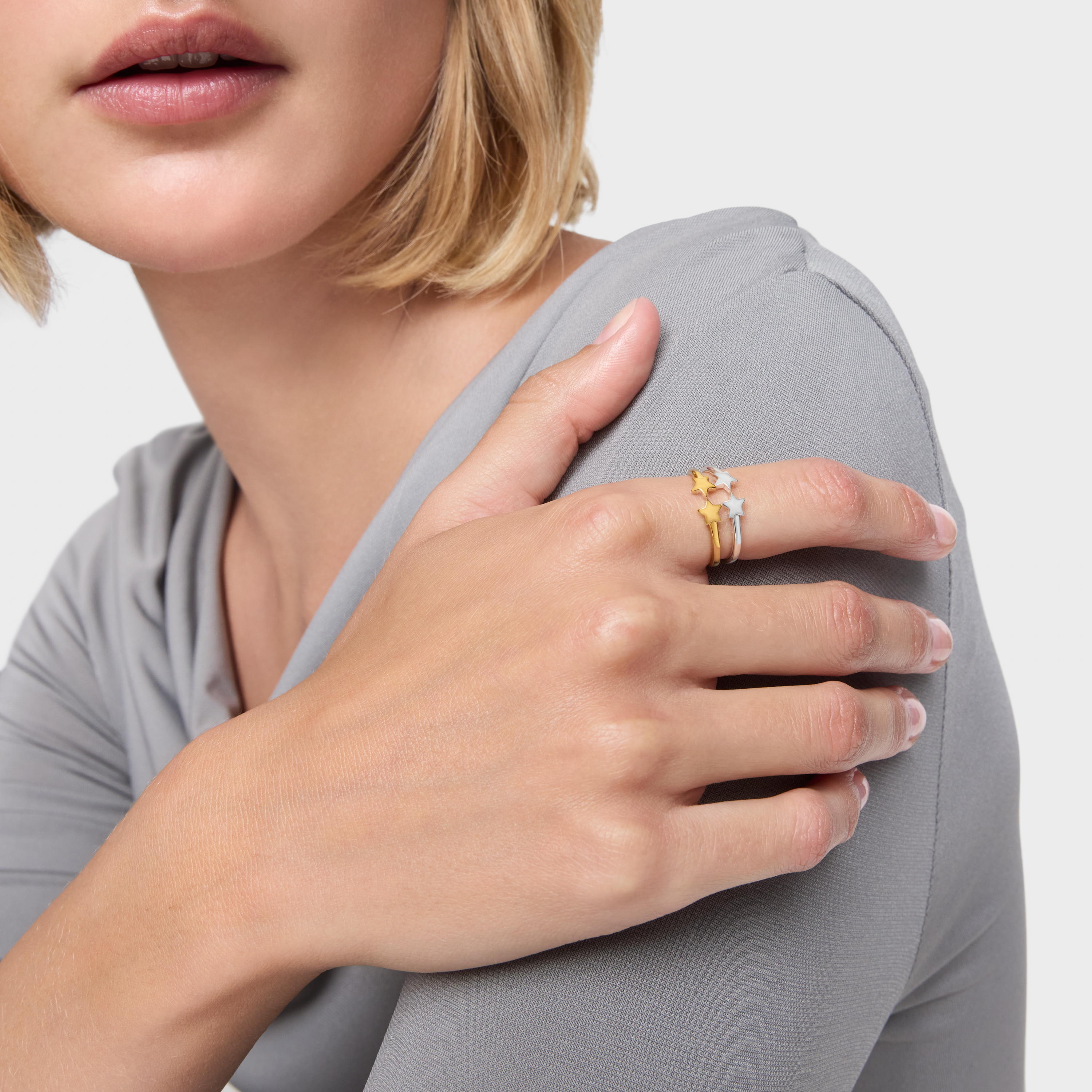 Open Ring with 18K gold vermeil and stars TOUS Motifs