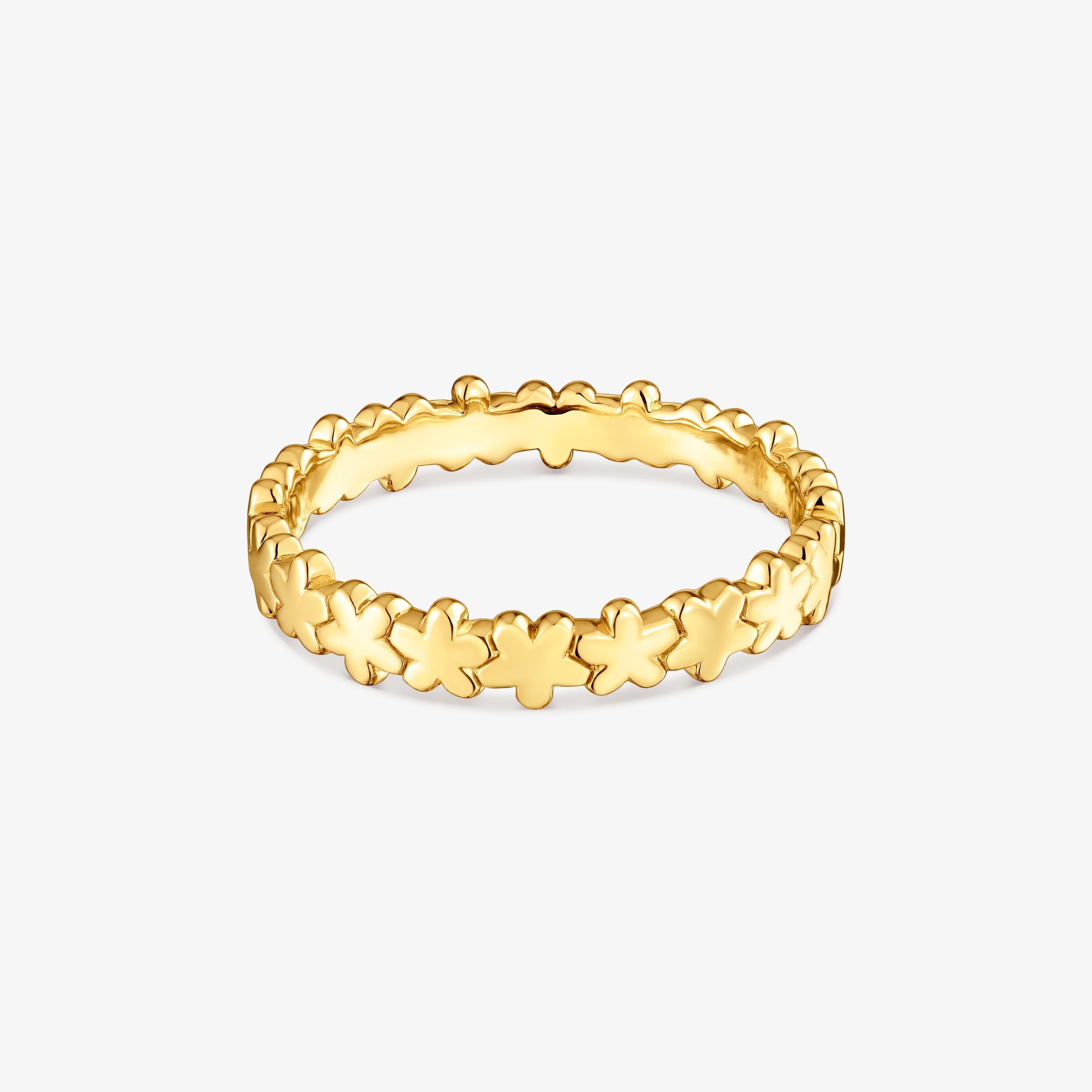 Flower Ring with 18K gold vermeil TOUS Motifs