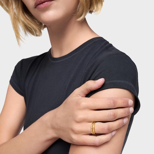 Flower Ring with 18kt gold plating over silver TOUS Motifs