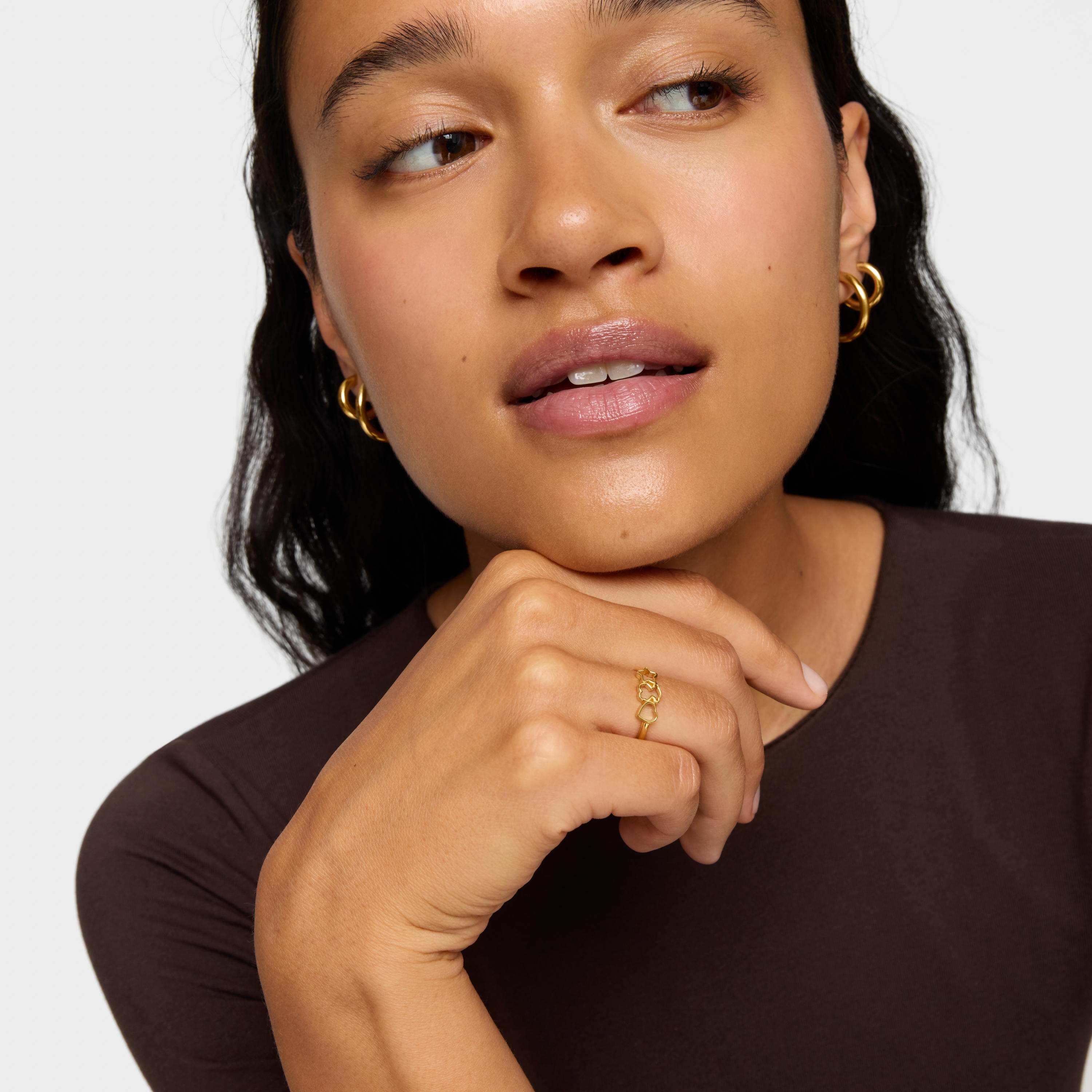 Silver Ring and Motifs with 18K gold vermeil TOUS