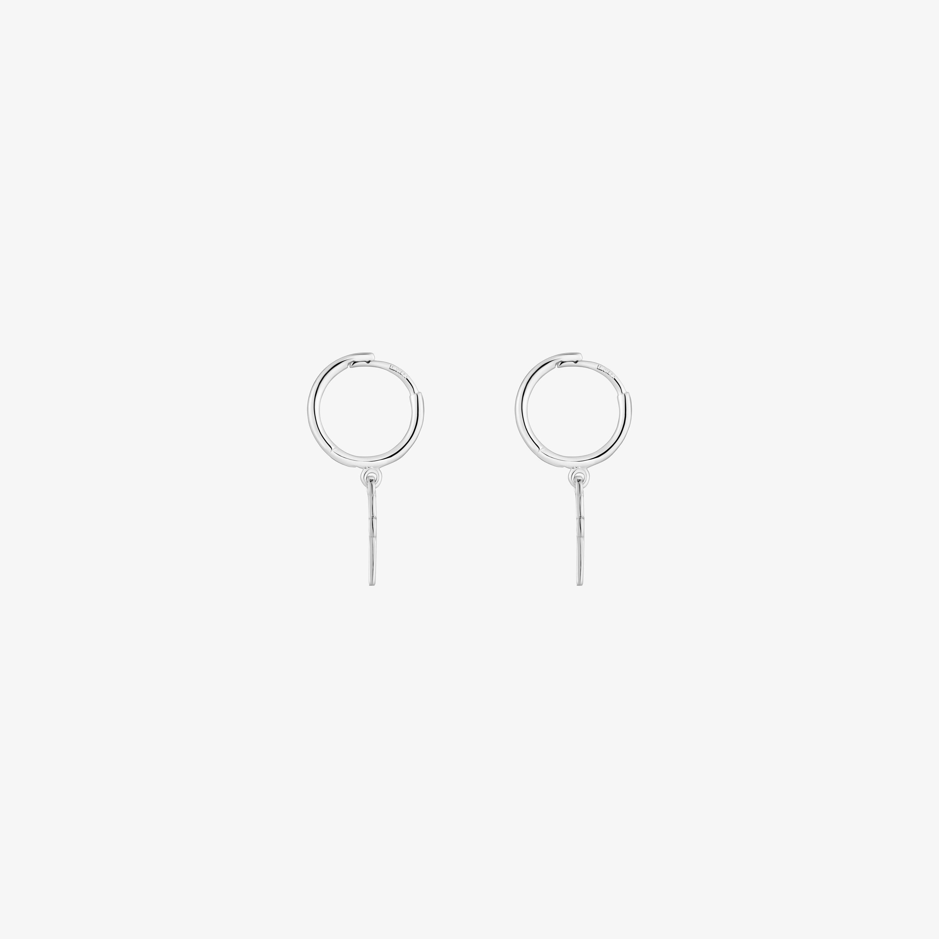 Silver Hoop earrings with cross motif TOUS Motifs
