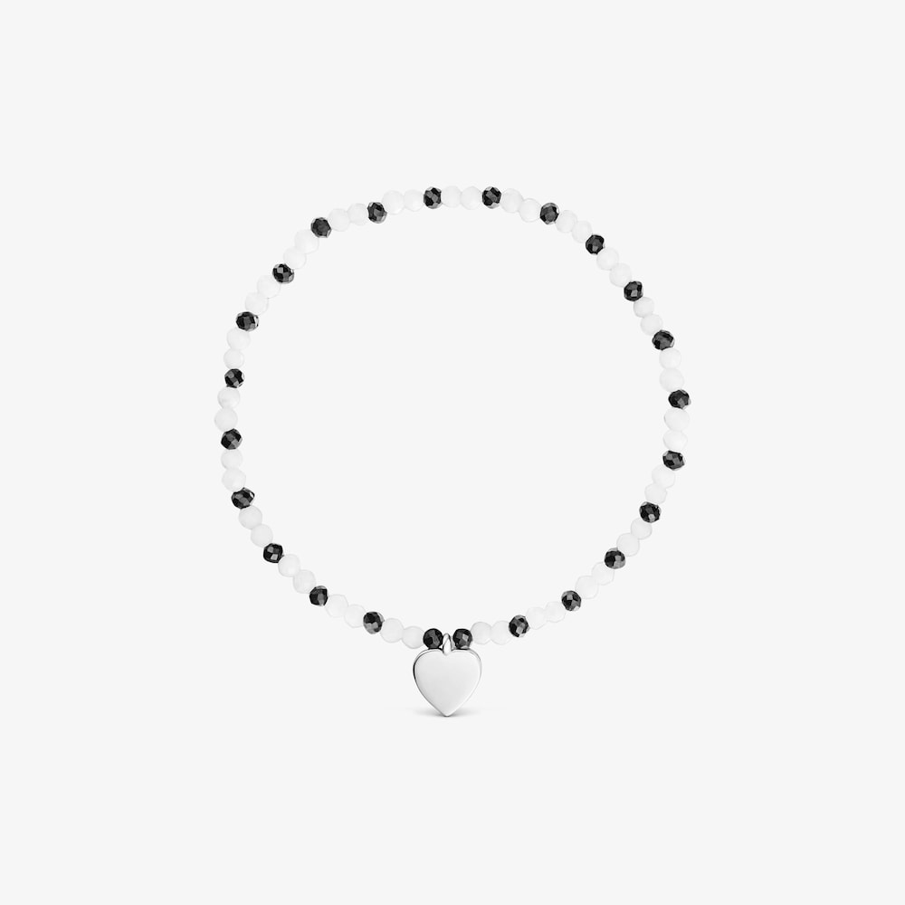 Elastick&yacute; N&aacute;ramek s&nbsp;chalcedonem, spinely a&nbsp;stř&iacute;brn&yacute;m srdcem TOUS Motifs