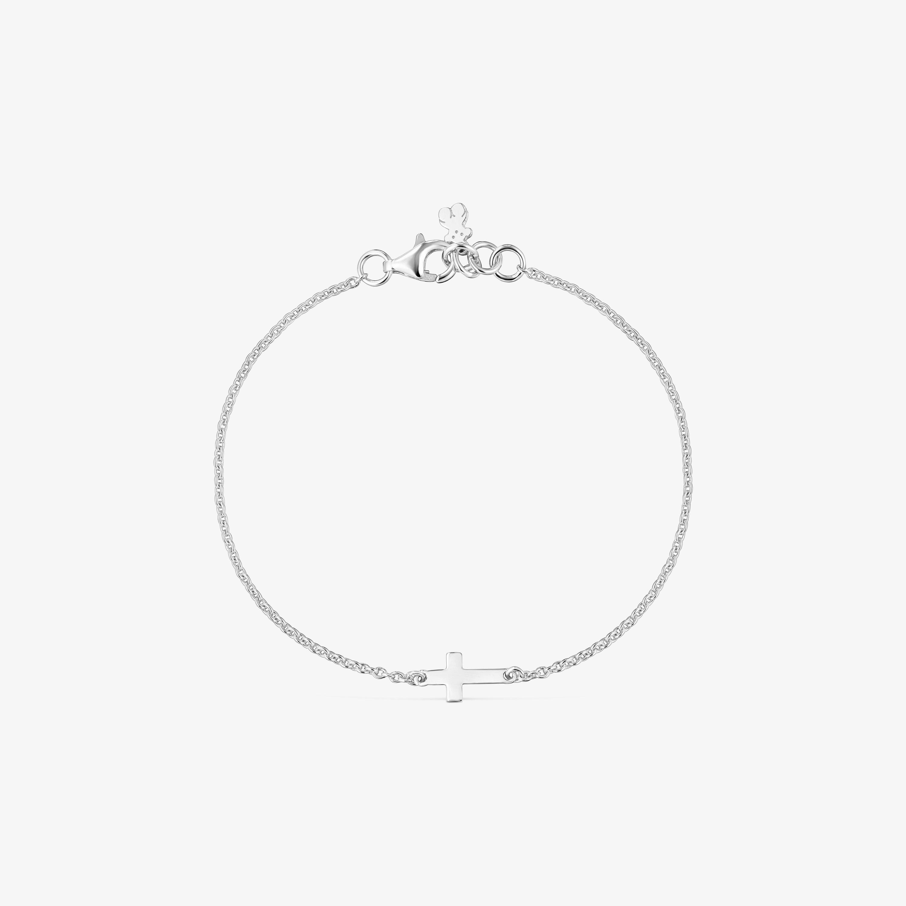 Silver Chain bracelet with cross TOUS Motifs