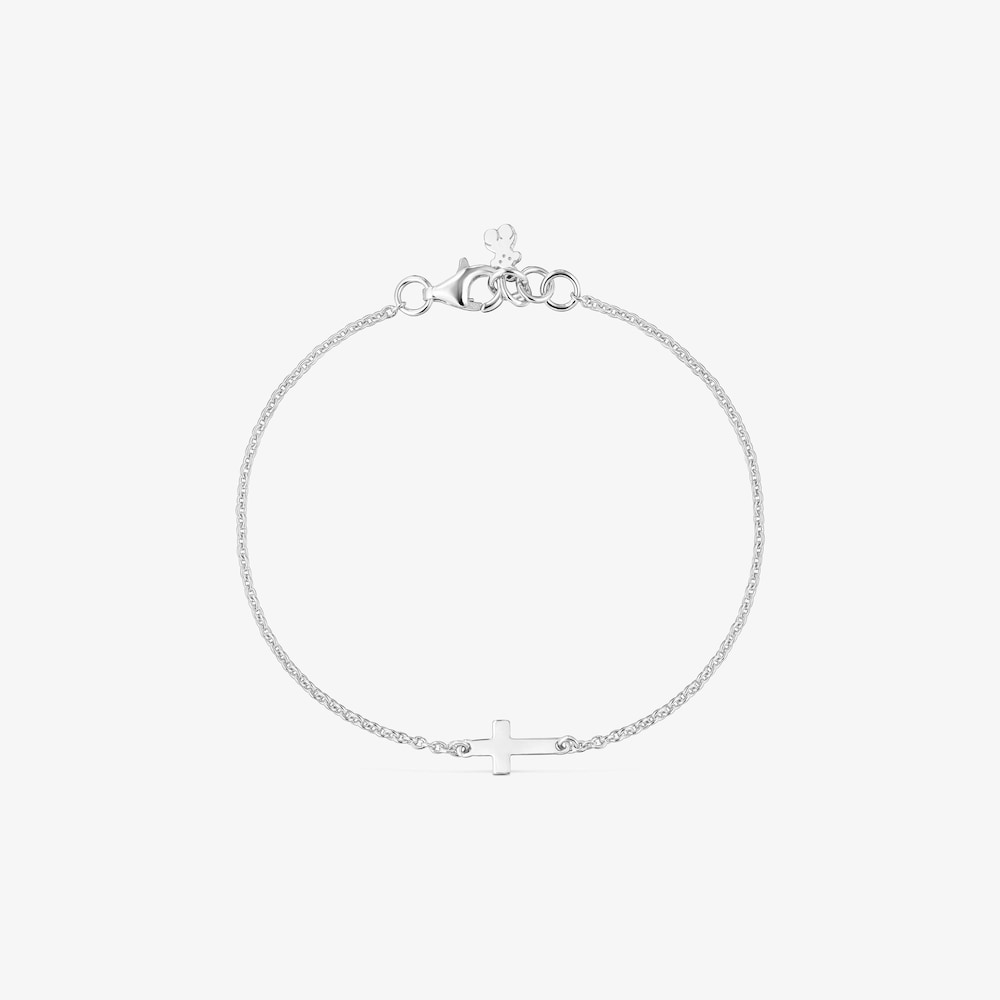 Silver Chain bracelet with cross TOUS Motifs