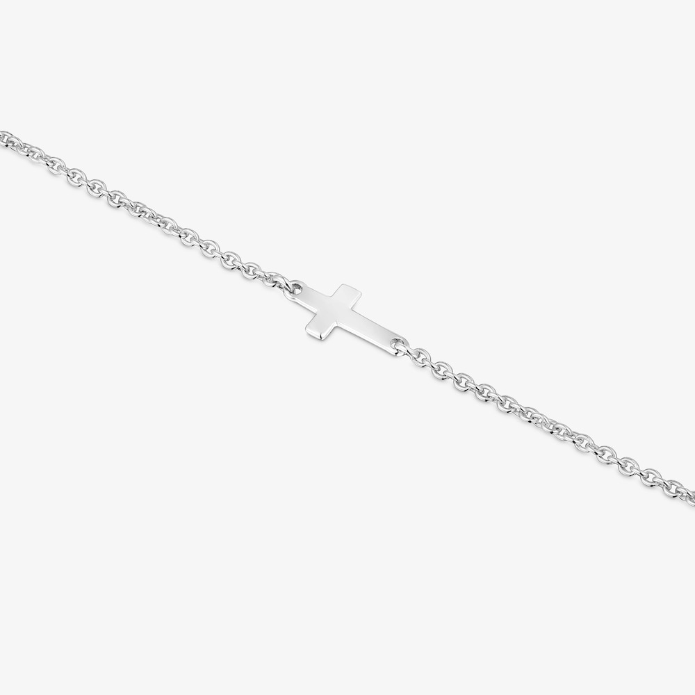 Silver Chain bracelet with cross TOUS Motifs