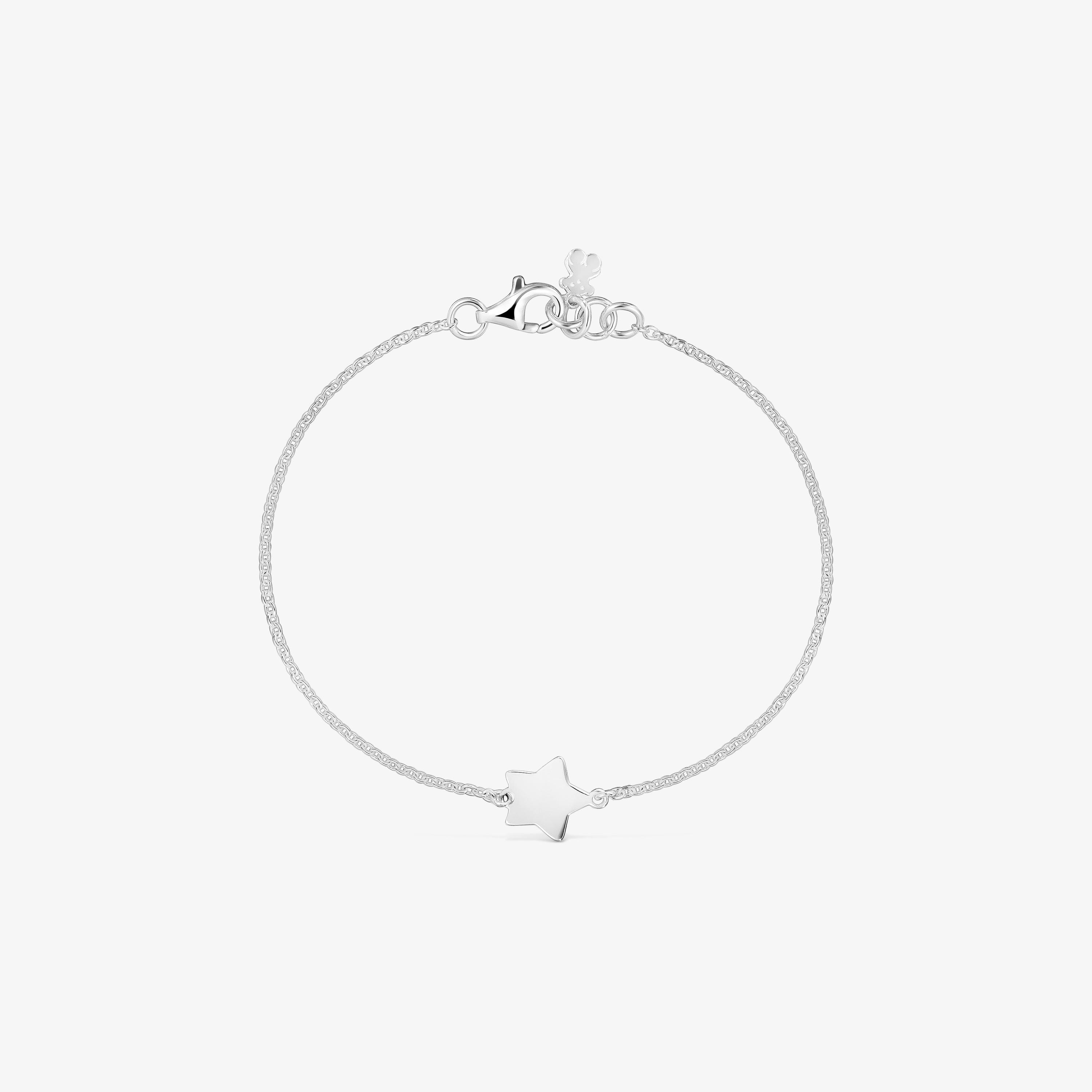 Silver Chain bracelet with star TOUS Motifs