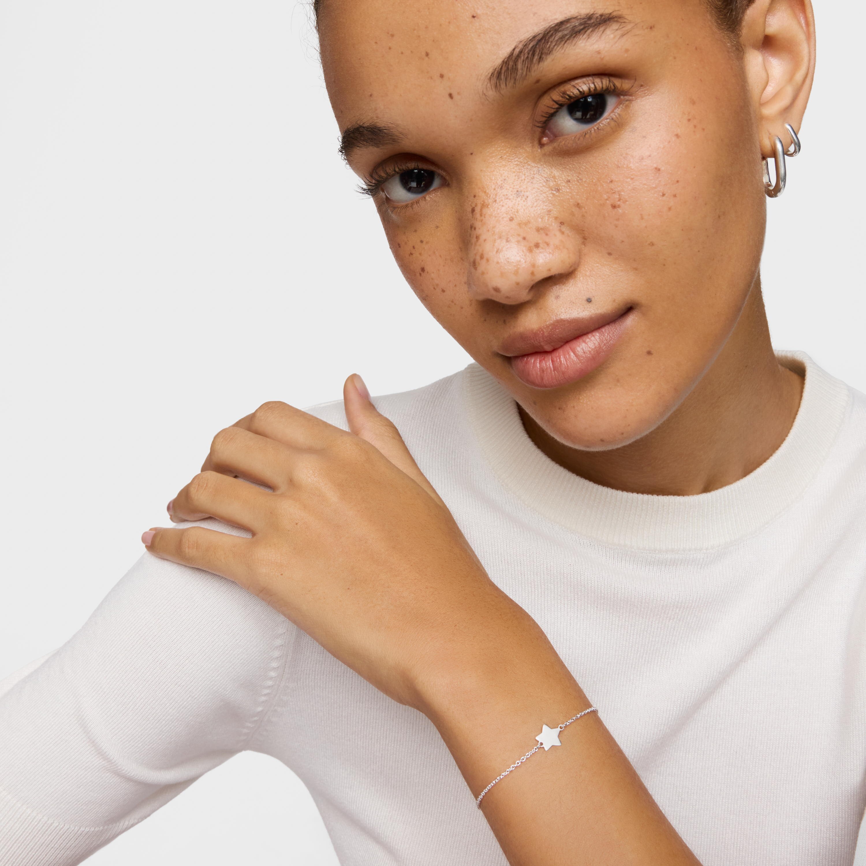 Silver Chain bracelet with star TOUS Motifs