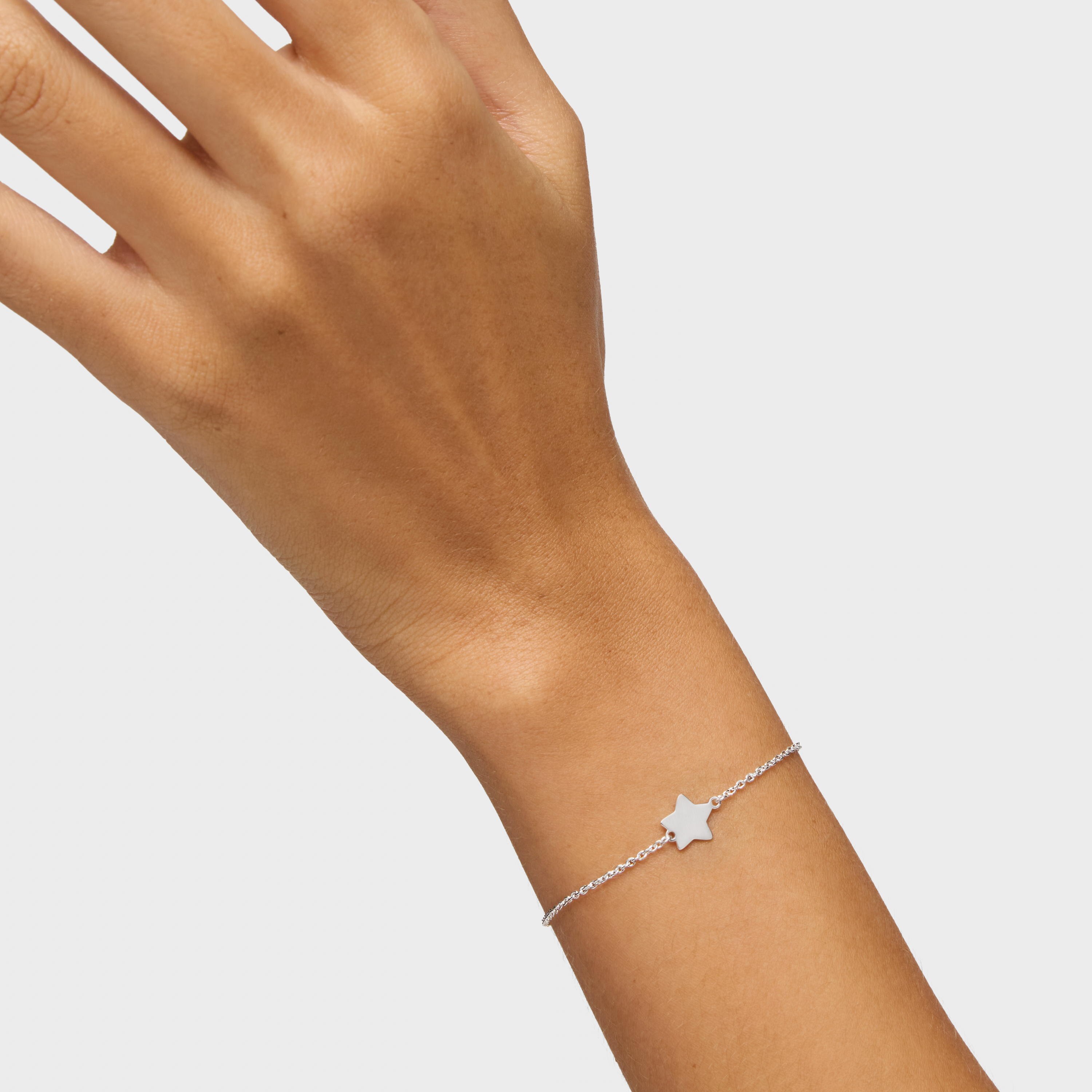 Silver Chain bracelet with star TOUS Motifs