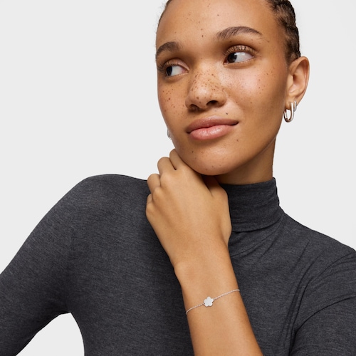 Pulsera cadena flor de plata TOUS Motivos