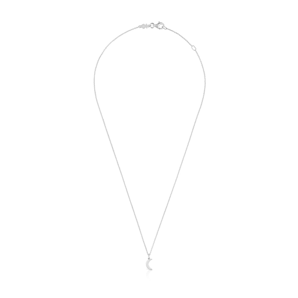 Collar Corto Luna De Plata Motivos