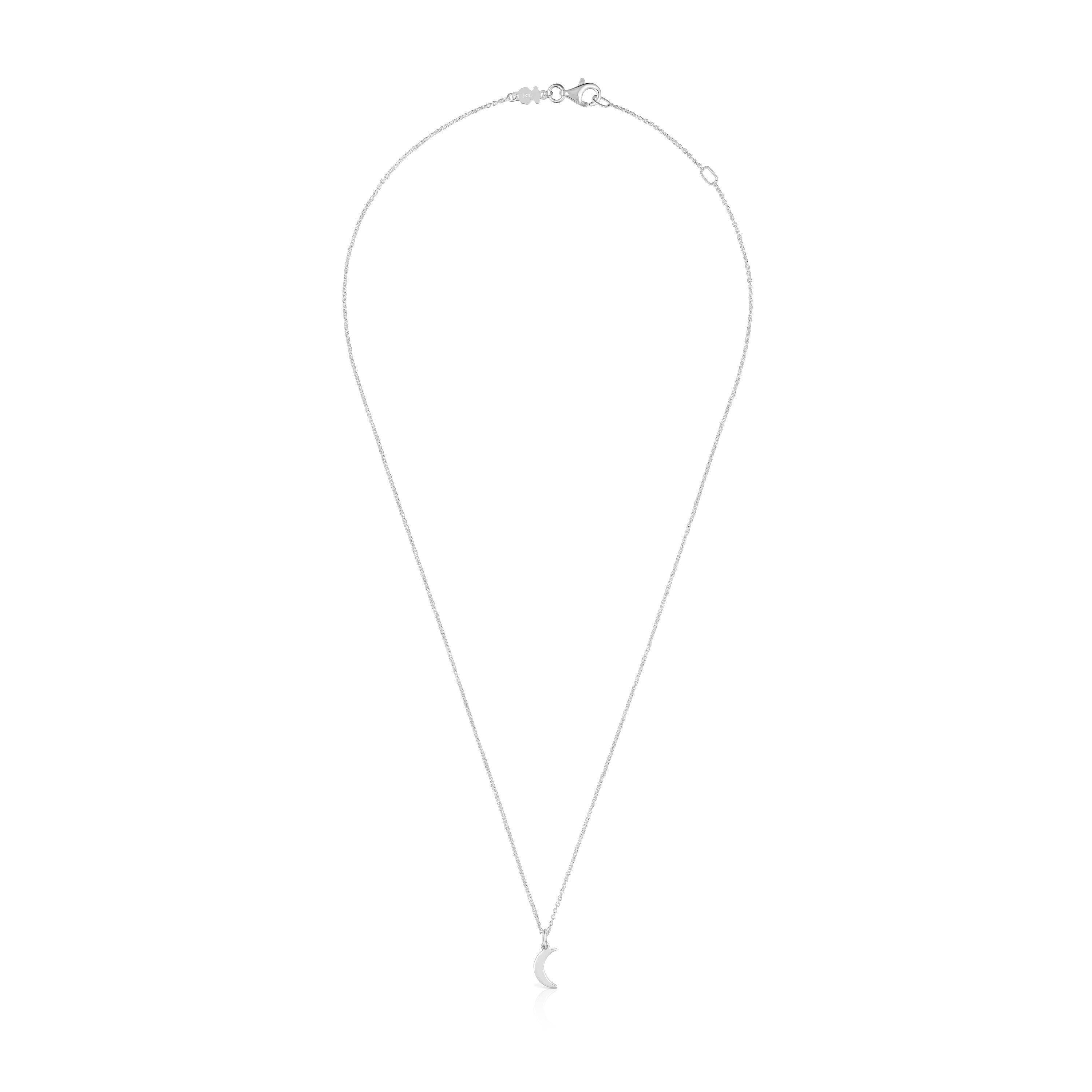 Short silver Necklace with moon TOUS Motifs