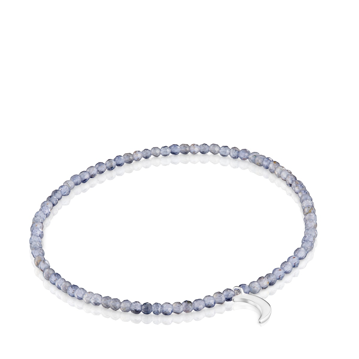 Tous - Pulsera Elástica Con Iolitas Y Luna De Plata Tous Motivos - Plateado