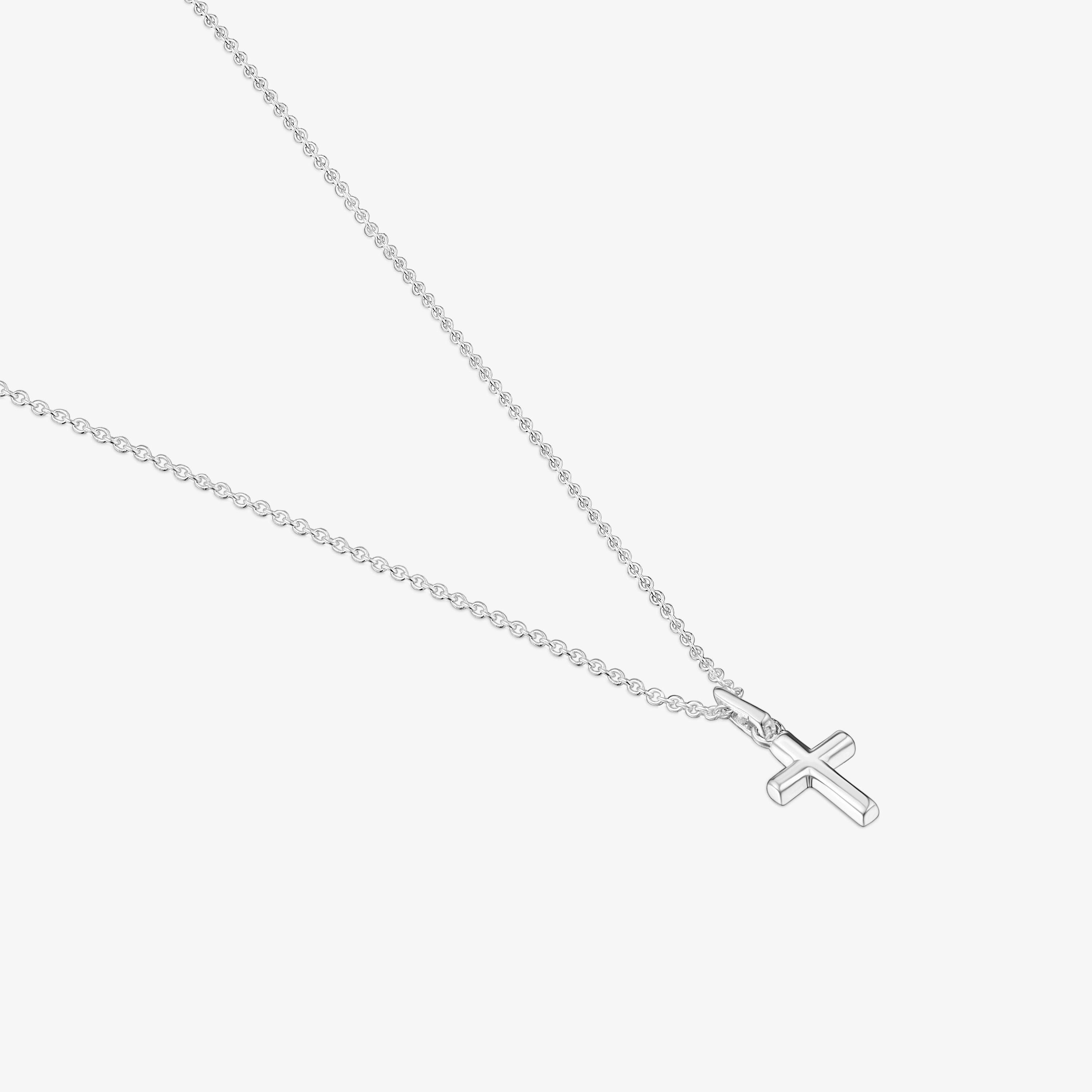 Short silver Necklace with cross TOUS Motifs