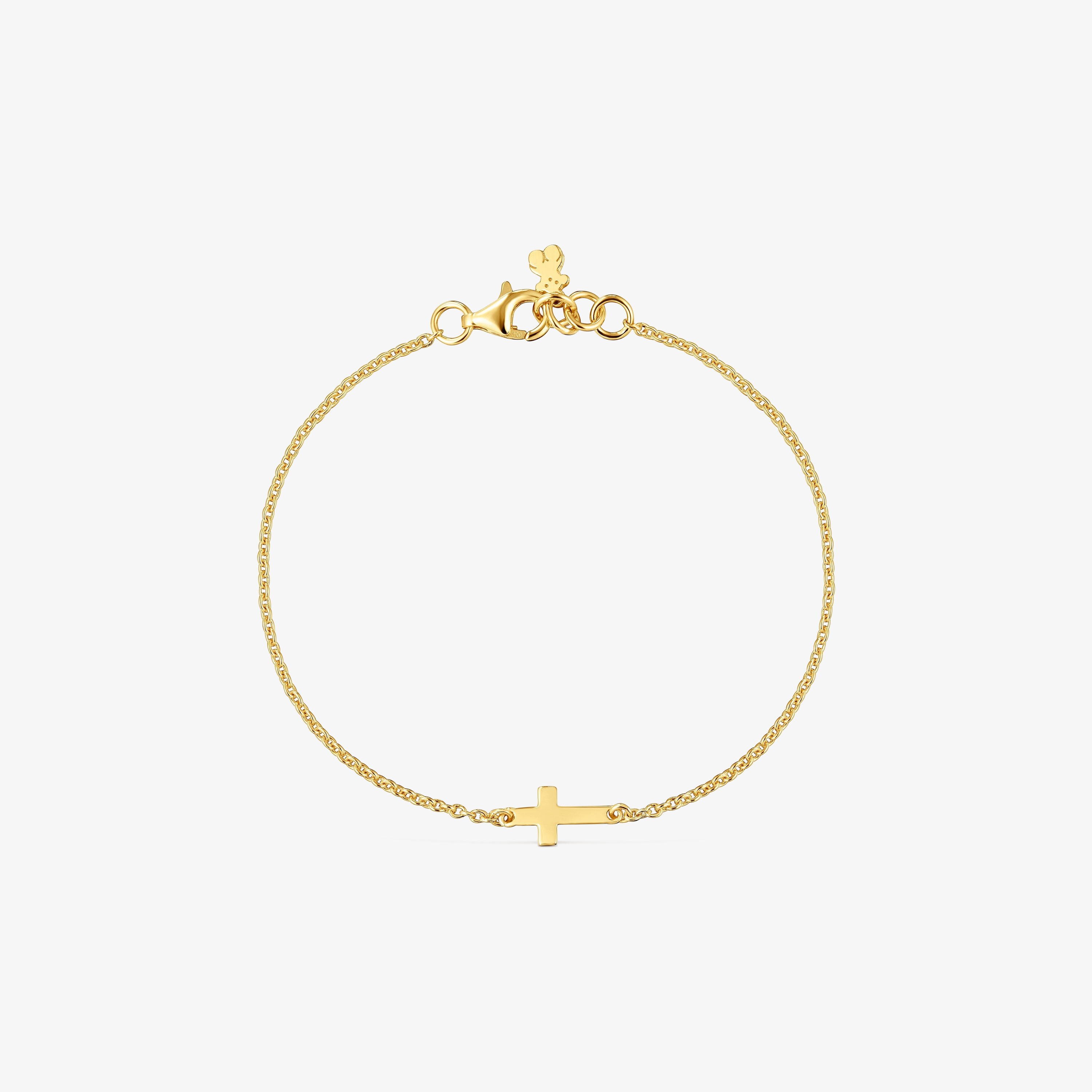 Chain Bracelet with cross and 18K gold vermeil TOUS Motifs