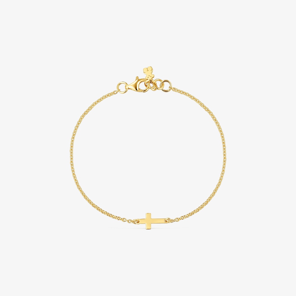 Pulseira corrente cruz com banho de ouro de 18&nbsp;K sobre prata TOUS Motivos