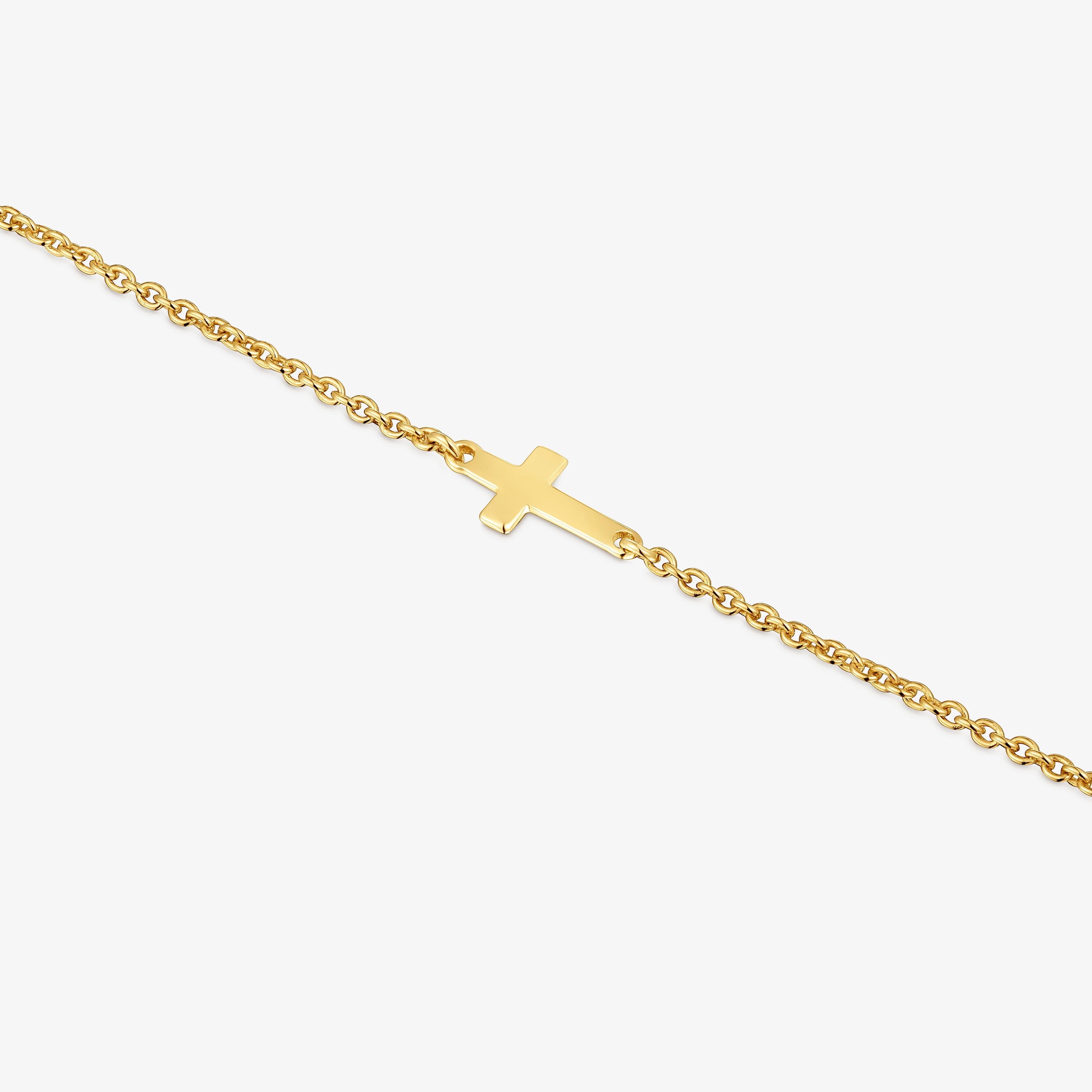 Chain Bracelet with cross and 18K gold vermeil TOUS Motifs