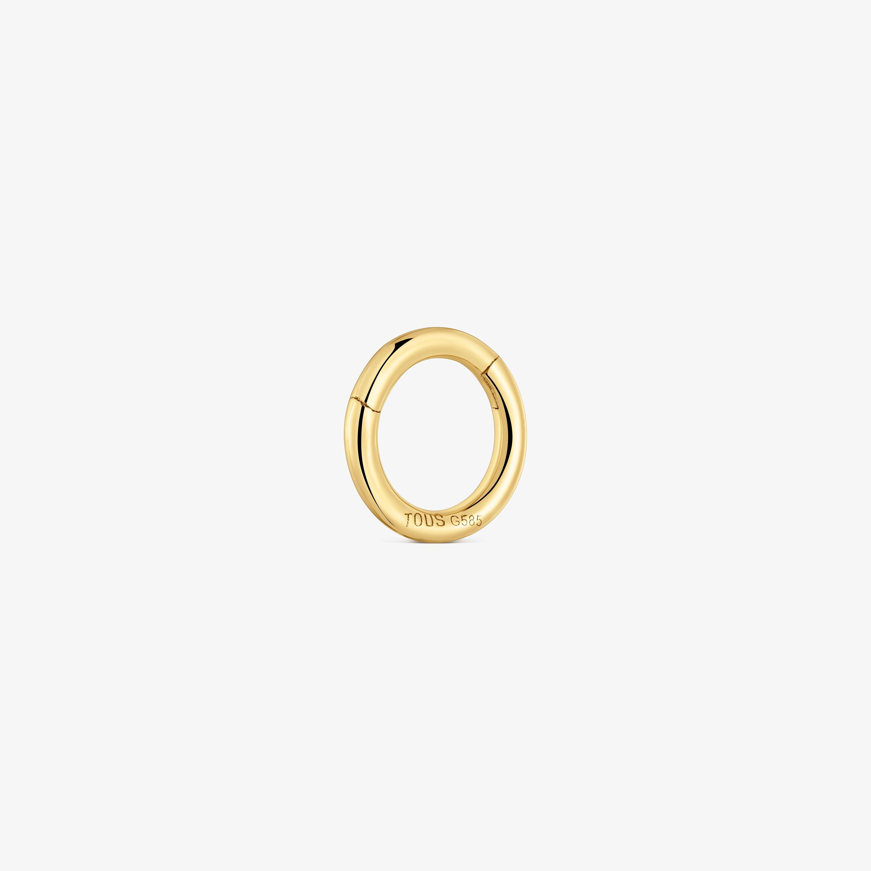mm 14K solid gold Piercing ring TOUS Basics