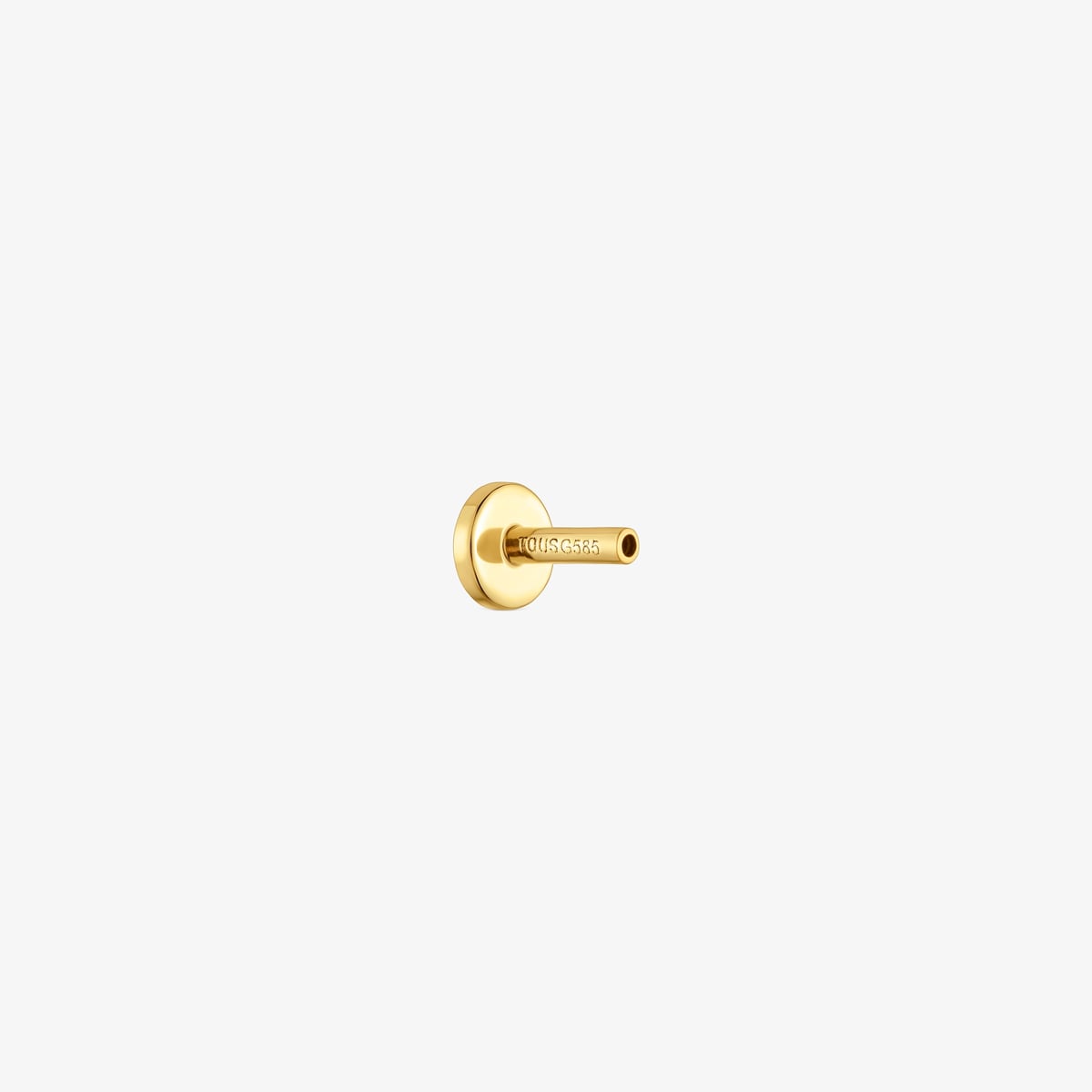 Piercing De Oro 14 Kt Motivo Botón 4 Mm Basics