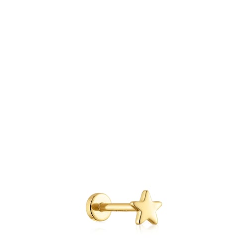 Piercing em ouro de 14 K motivo estrela 8 mm TOUS Basics