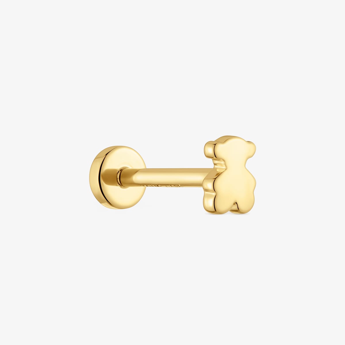 Tous - Piercing De Oro 14 Kt Motivo Oso 8 Mm Tous Basics - Dorado