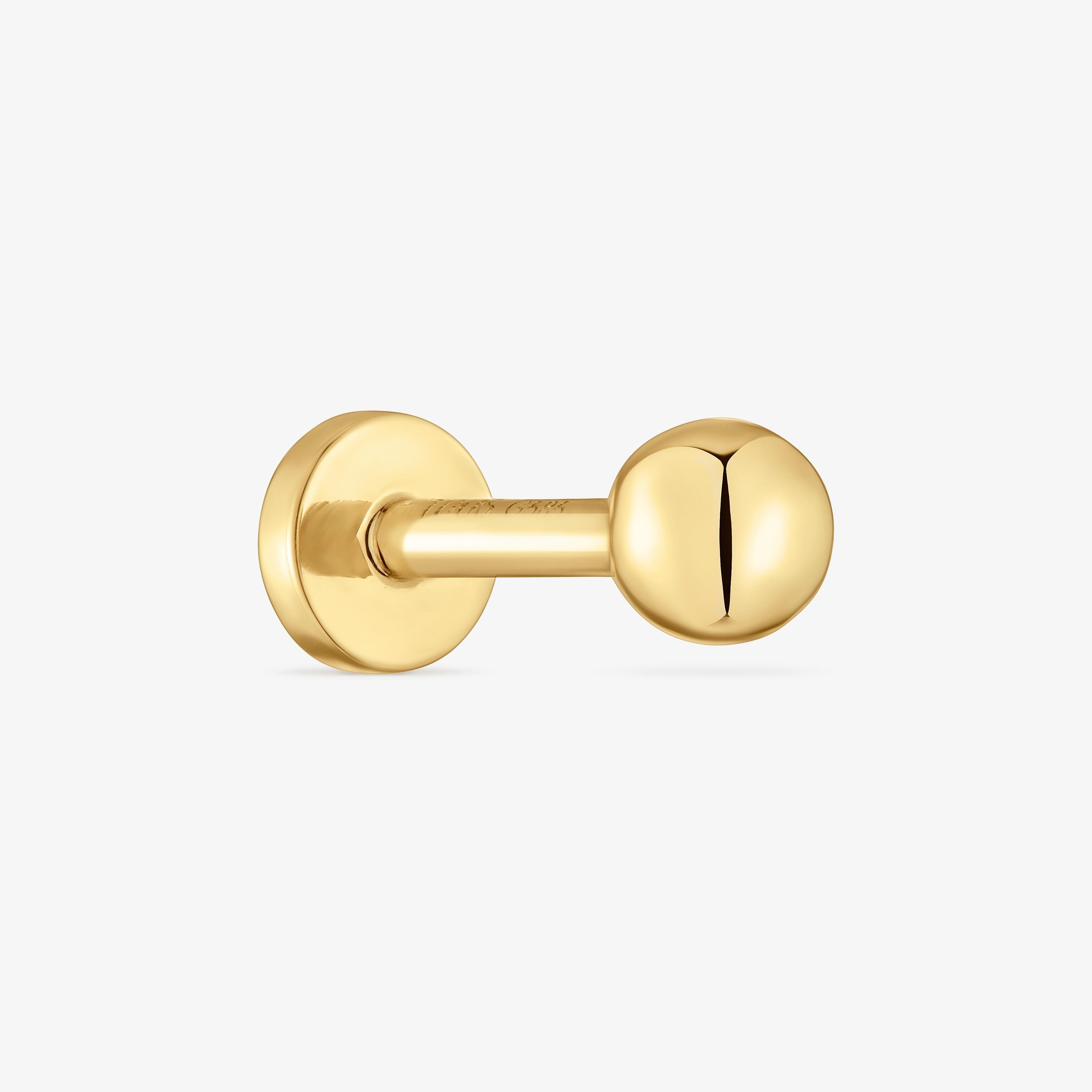 14K solid gold Piercing with 6 mm ball motif TOUS Basics