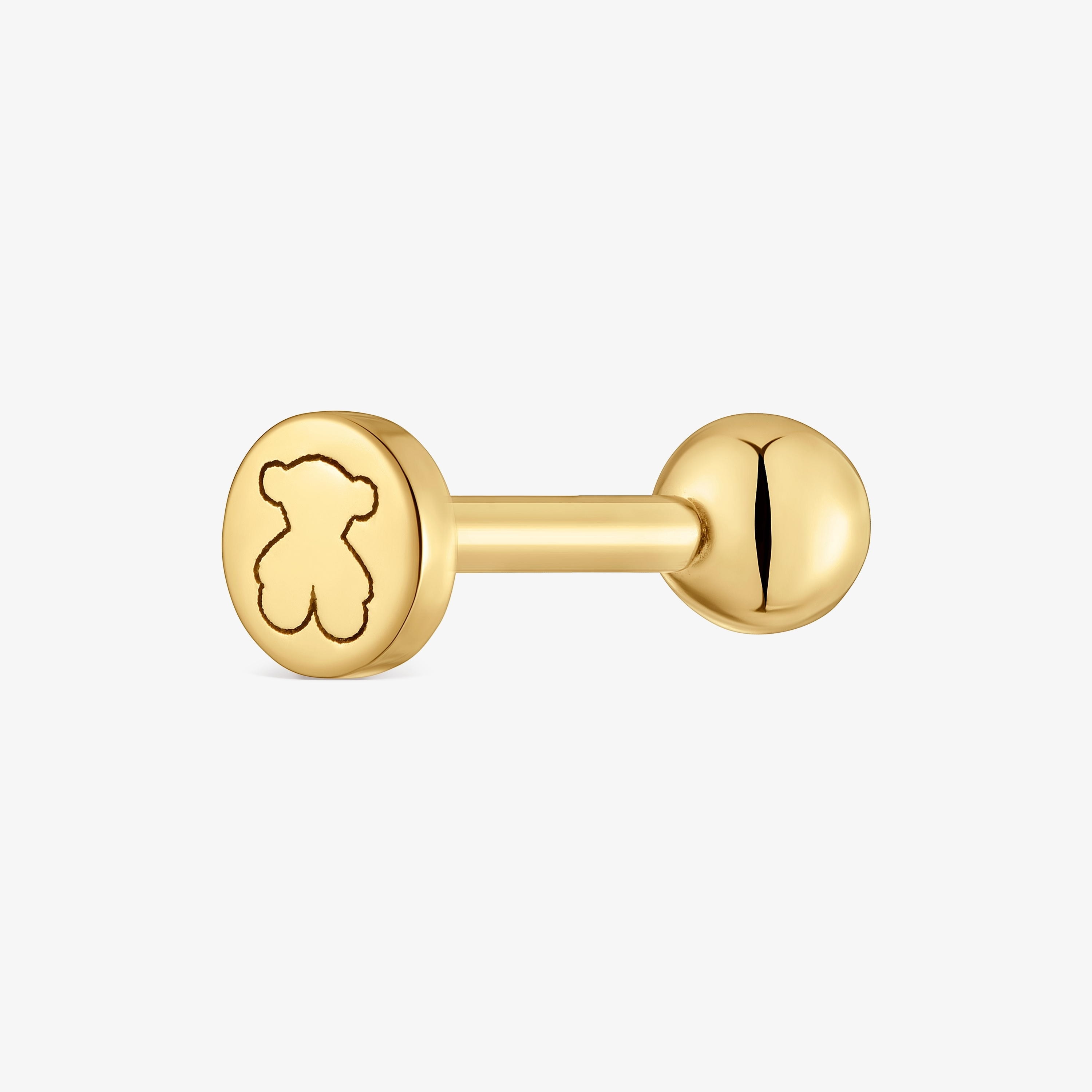 14K solid gold Piercing with 6 mm ball motif TOUS Basics
