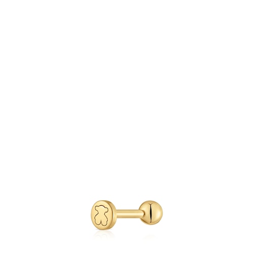 Piercing de oro 14 kt motivo bola 6 mm TOUS Basics