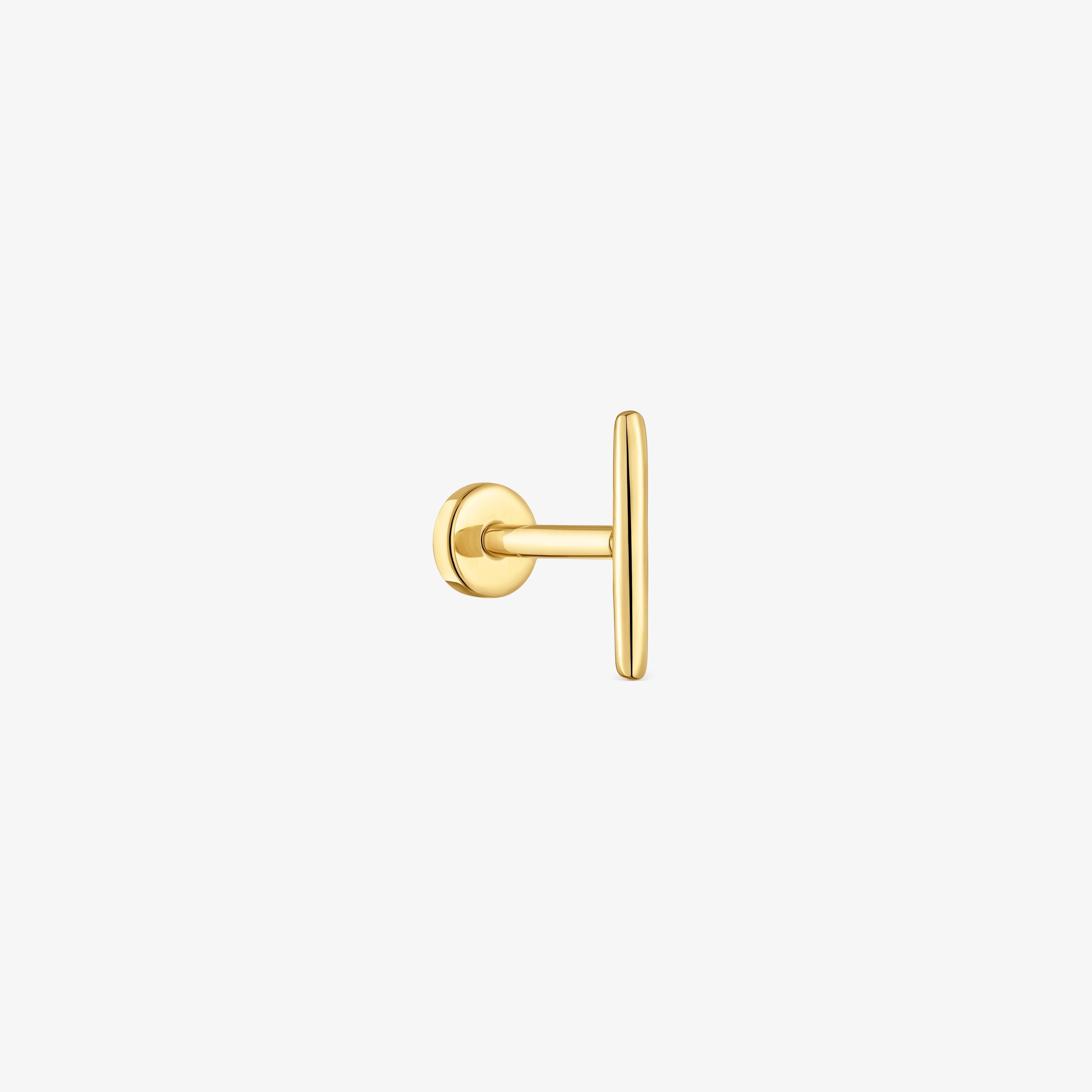 14K solid gold Piercing with 6 mm bar motif TOUS Basics